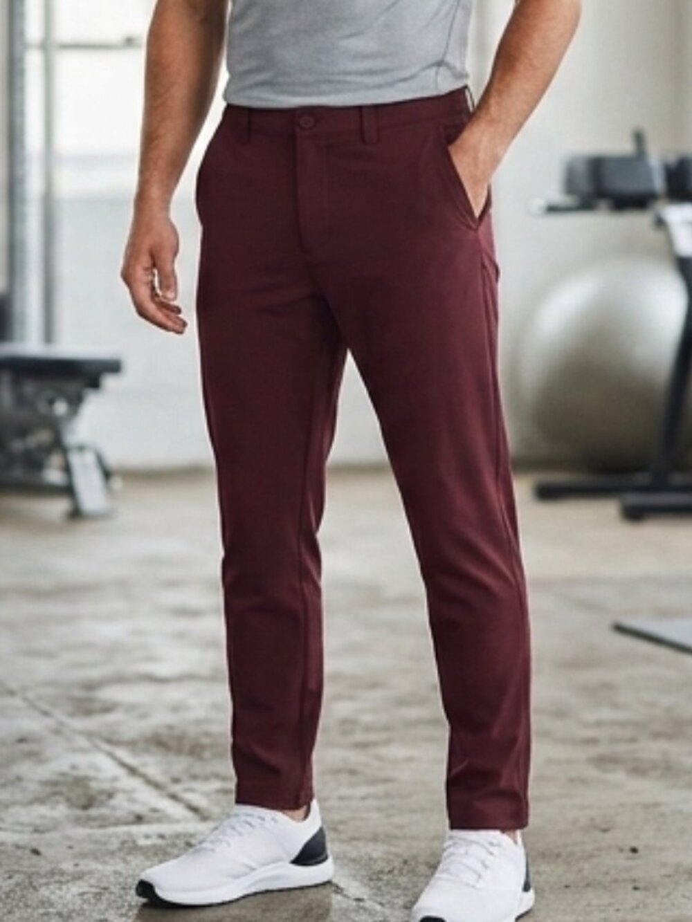 Under Armour Stephen Curry Men's Performance Pants Maroon / Burgundy Size 40x30